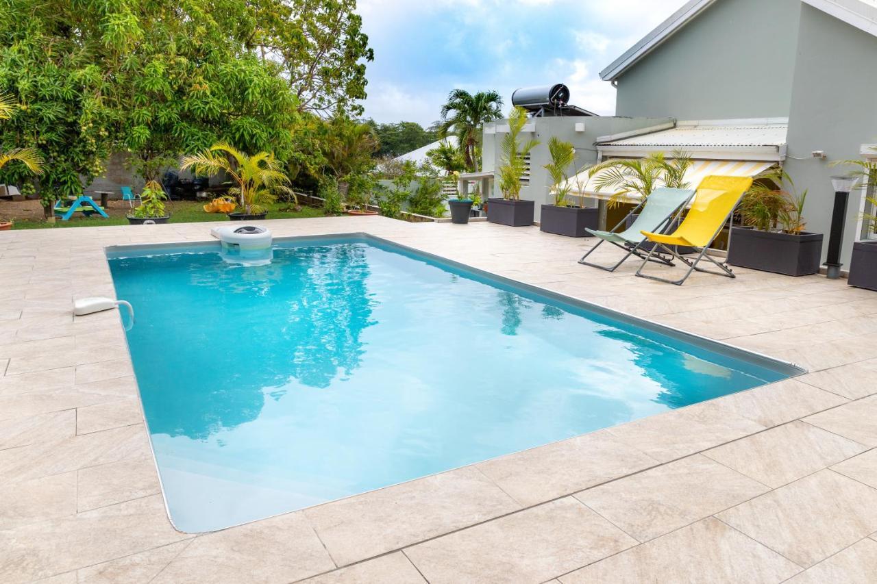 Villa L'Artist En Bord De Mer Avec Piscine Privee Sainte-Rose Kültér fotó