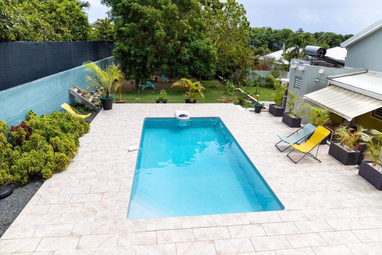 Villa L'Artist En Bord De Mer Avec Piscine Privee Sainte-Rose Kültér fotó